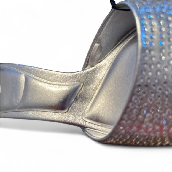 Zara Metallic Silver Women's Sandals - Picture 4 of 6